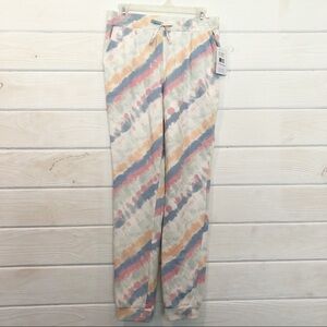 Love, Fire Tie Dye Pastel Sweatpants Jogger Pants